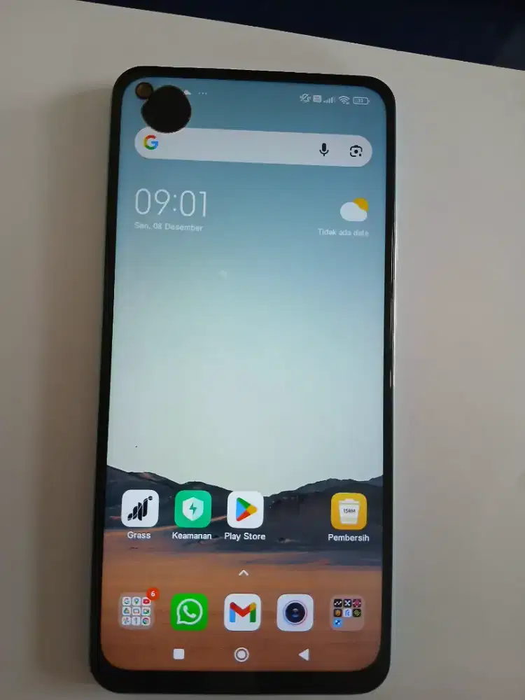 Xiaomi note 9 mines tompel