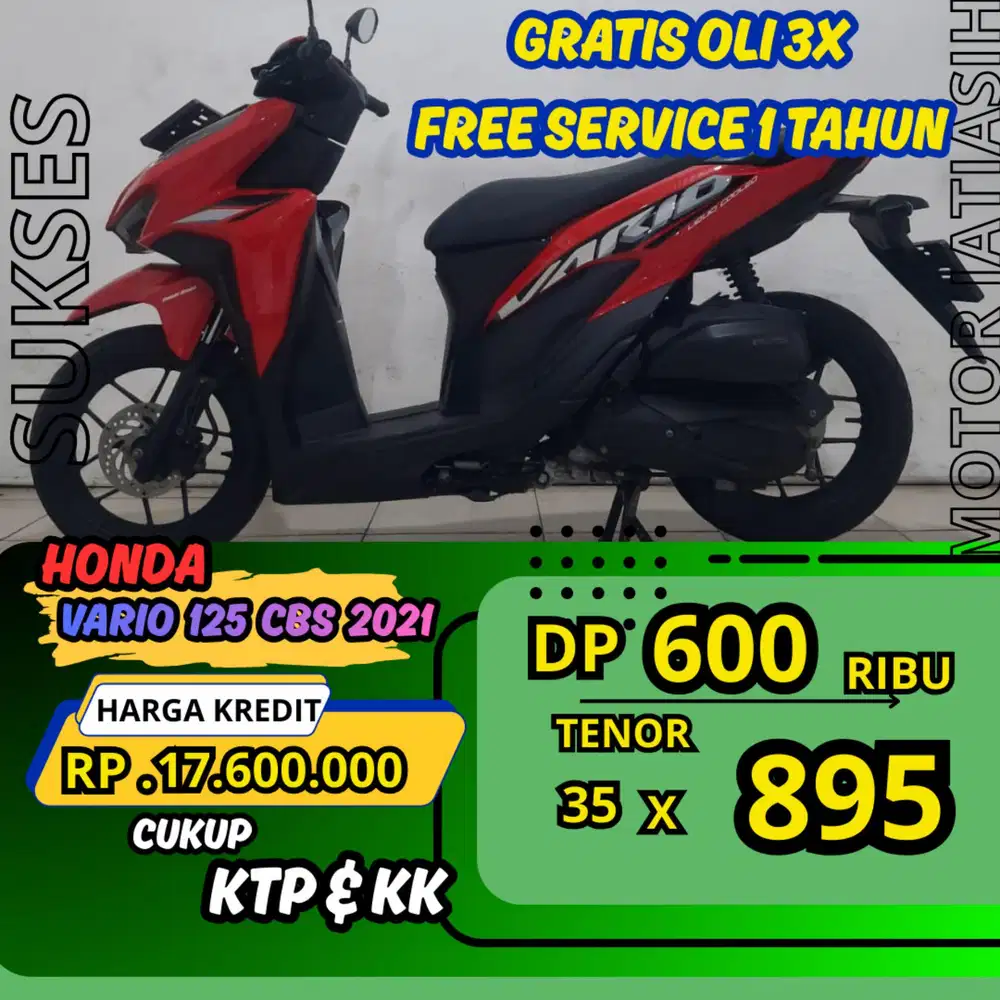 PROMO MURAH HONDA VARIO 125 CBS 2021 DP 600 RIBU BISA CASH/KREDIT
