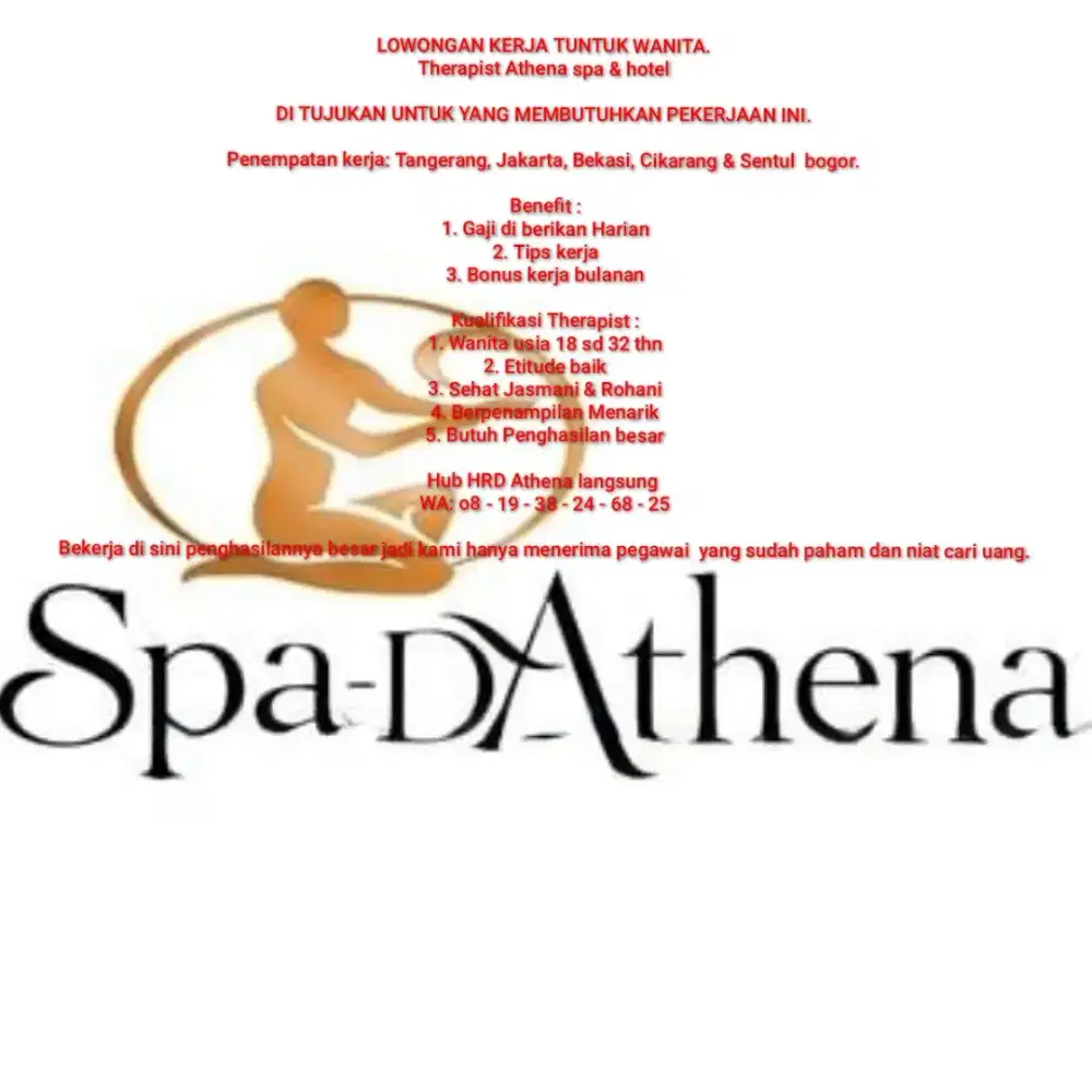 Lowongan Staf Therapist Wanita