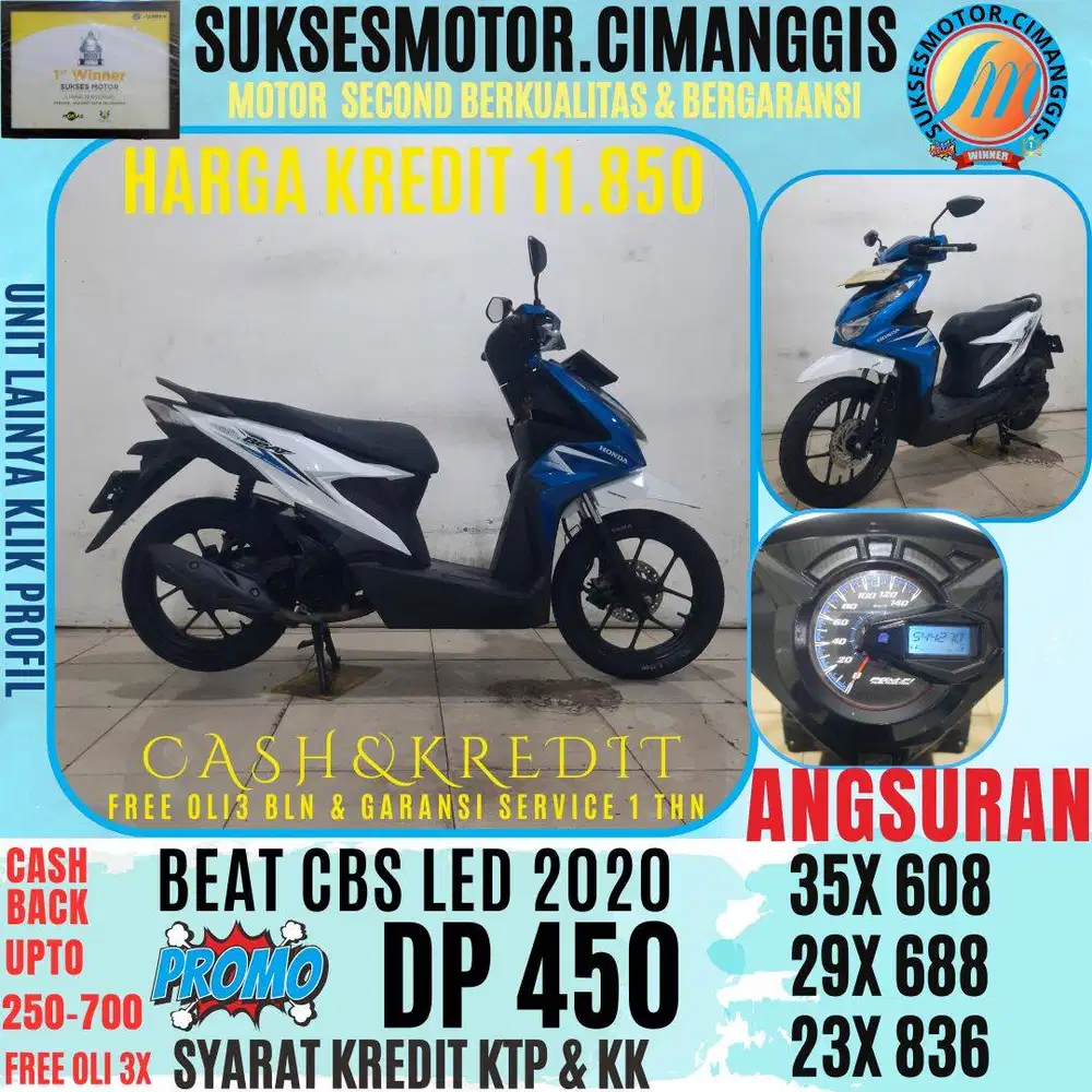 DP 450 BEAT CBS LED CASHBACK UPTO 700 RIBUAN FREE OLI 3 BLN