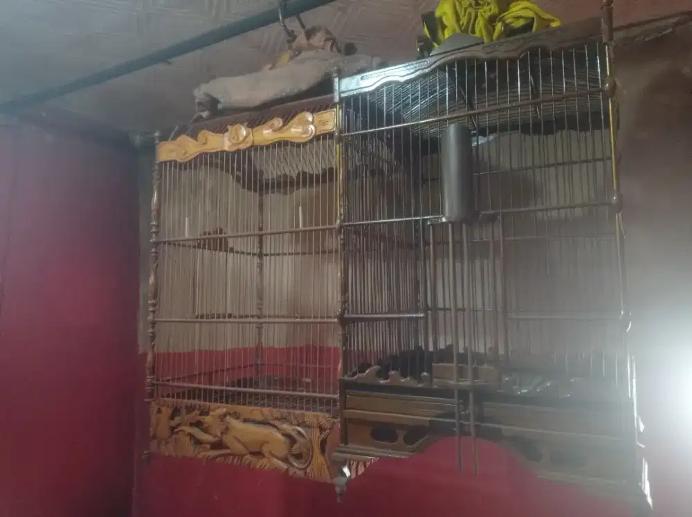 dijual borongan 3 kandang burung bekas lomba