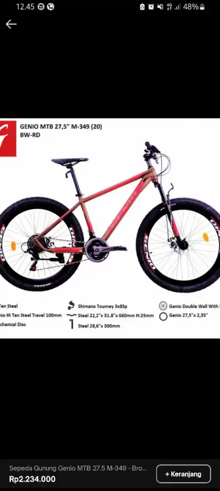 Spedah genio harga di bawah pasaran