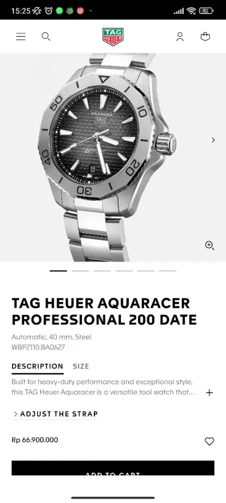 Tag Heuer Aquaracer Automatic 200m/650ft