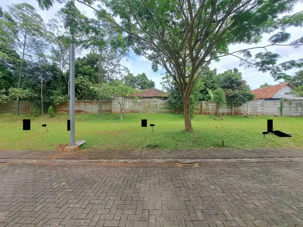 Kavling Lebar 6 Hadap Selatan Depan Taman di Vanya Park