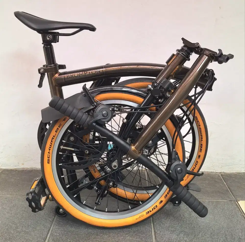 Brompton s6lx raw lacquer black edition titanium