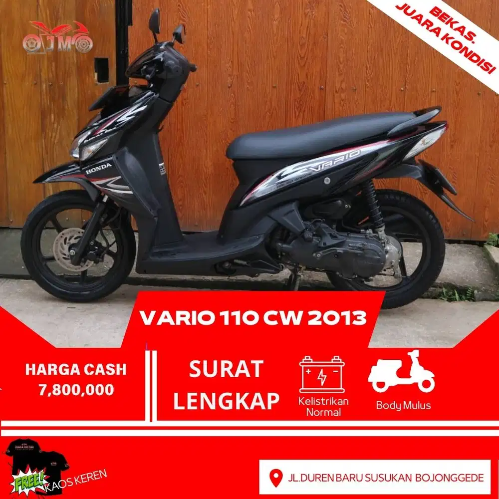VARIO 110 CW 2013 SURAT LENGKAP PAJAK ON MESIN ADEM NO KENDALA