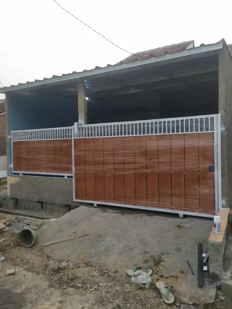 Pagar dorong kanopy reling balkon pintu dll