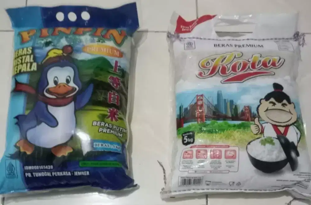 jual beras pinpin dan kota 5kg