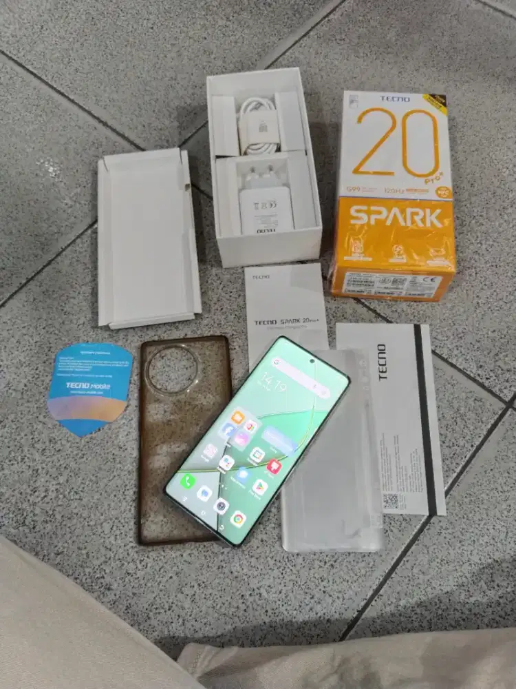 Tecno Spark 20pro+ 8/256 second murah dan lengkap