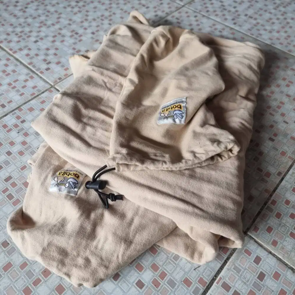 Bobita Wrap Gendongan Bayi Nyaman Katun Spandex Premium Cotton Almond