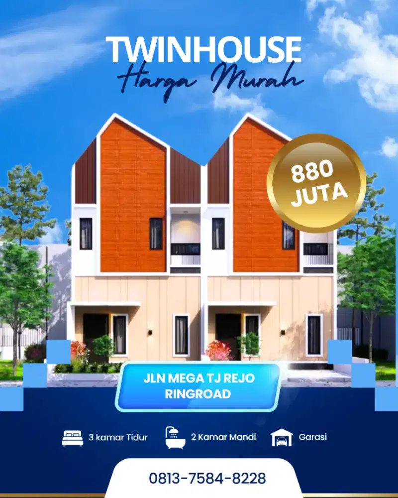 SISA 1 RUMAH GANDENG DEPAN RCW RINGROAD