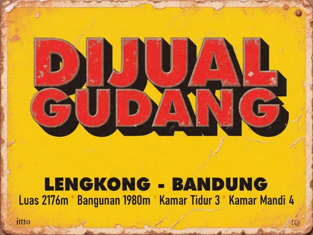 JUAL GUDANG MURAH, LENGKONG, ASIA AFRIKA, OTISTA, CIATEUL, NARIPAN,