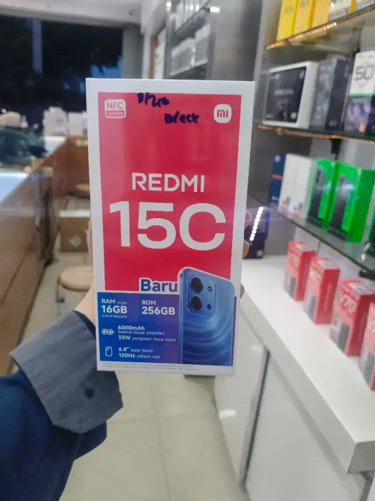 REDMI 15c 8/256 gb BARU Segel Garansi resmi
