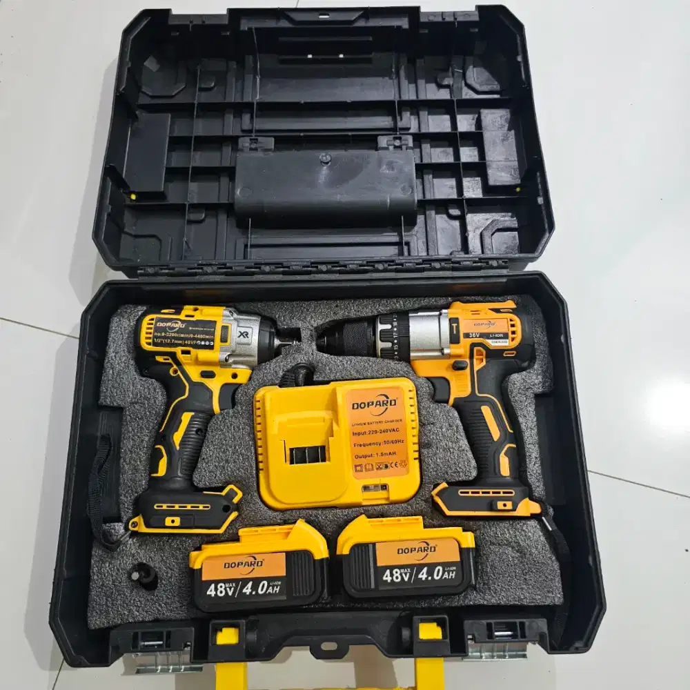 Dopard paket mesin bor dan impact wrench jarang dipakai