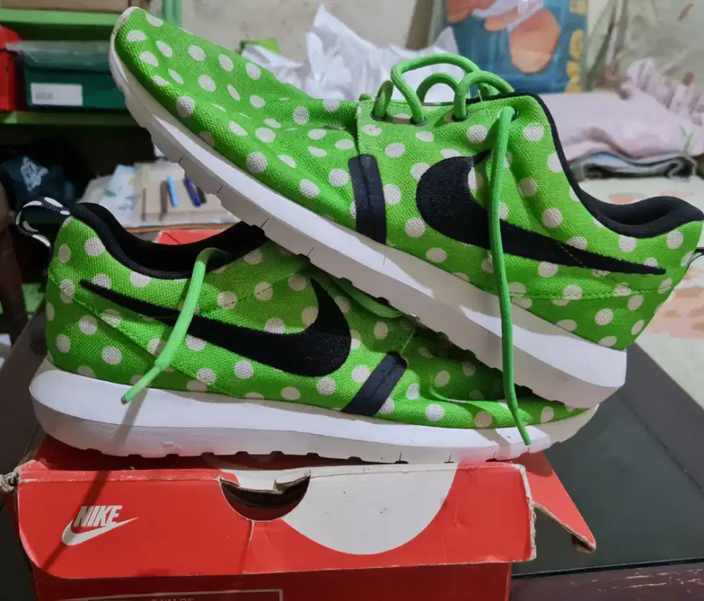 Nike Roshe NM QS Green size 43/44 BNIB (BARU) fullset ORI OBRAL!