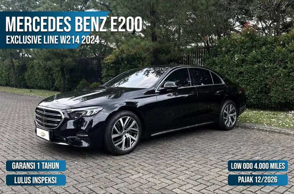 Very Low Odo Like New (Mercedes Benz E200 Exclusive Line W214 2024)