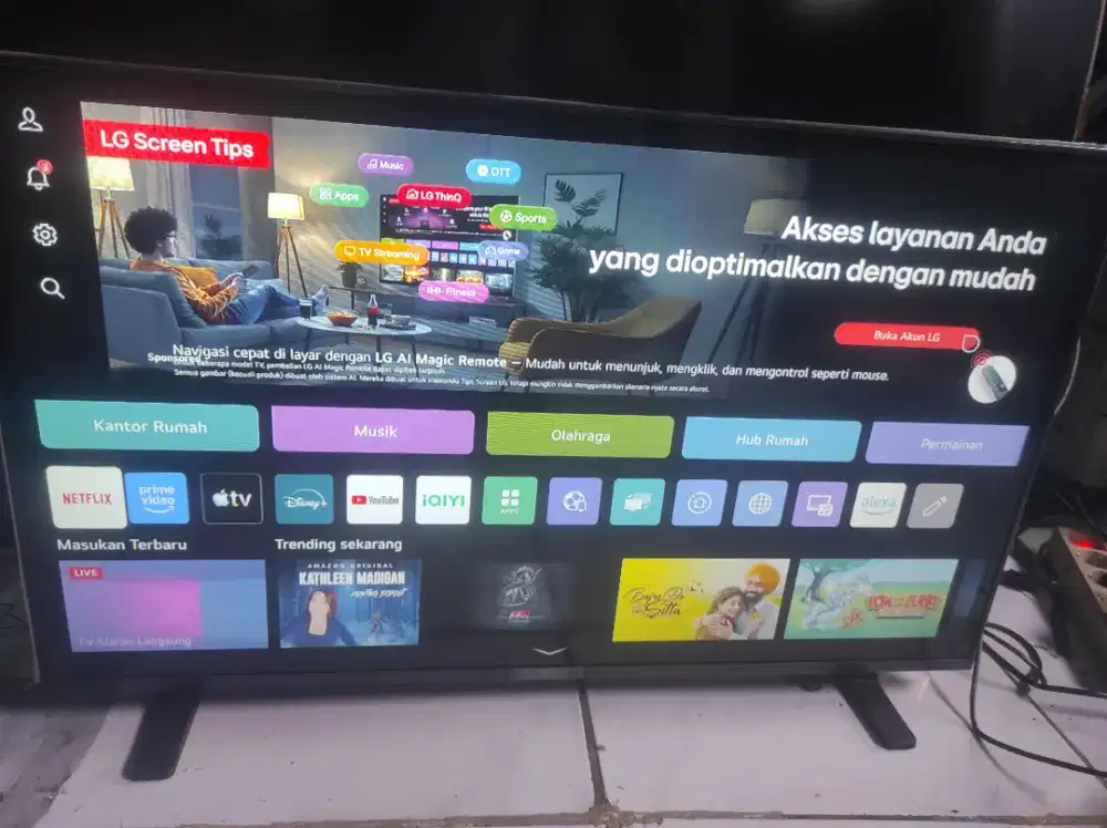 Tv smart merk LG 32 inch normal