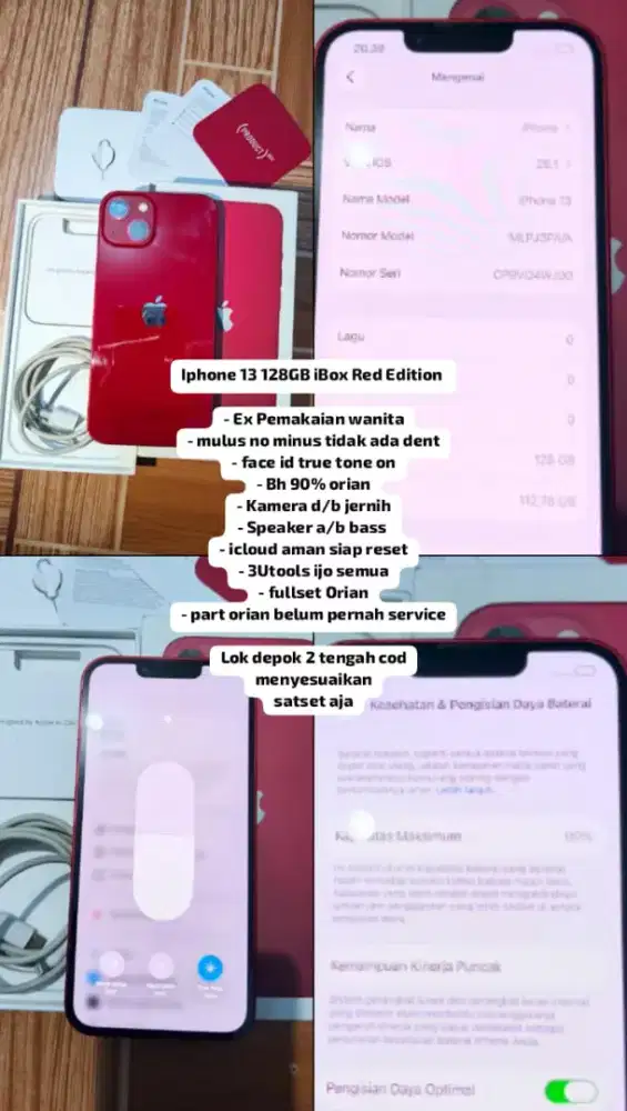 iPhone 13 128GB Ibox Red edition