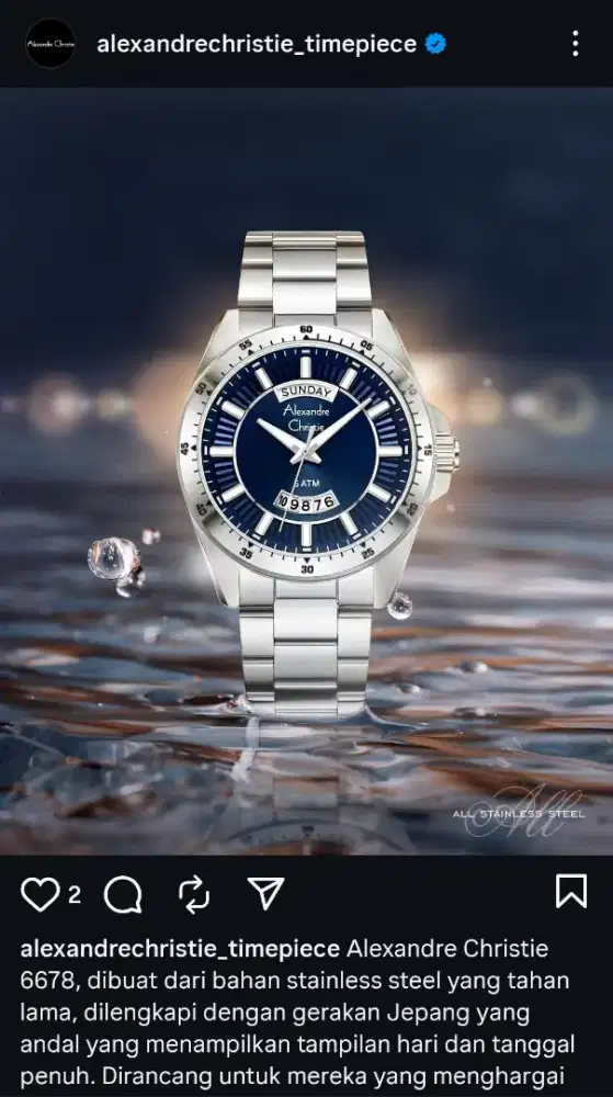 JAM TANGAN ALEXANDRE CHRISTIE