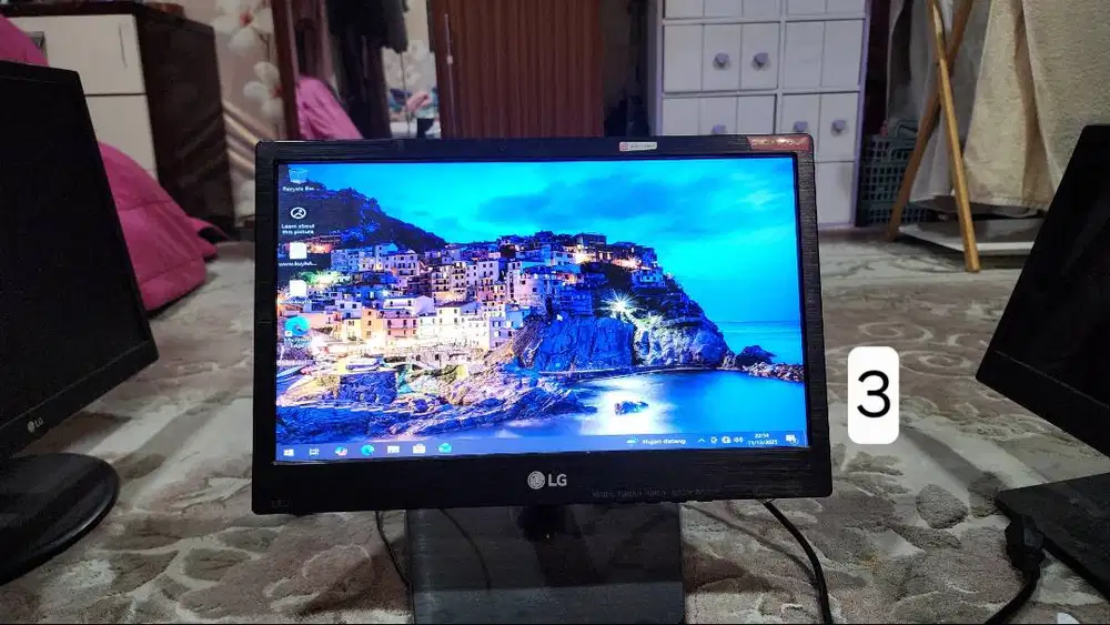 Set Komputer PC Desktop CPU Monitor Belajar Anak Pelajar Kerja Kantor
