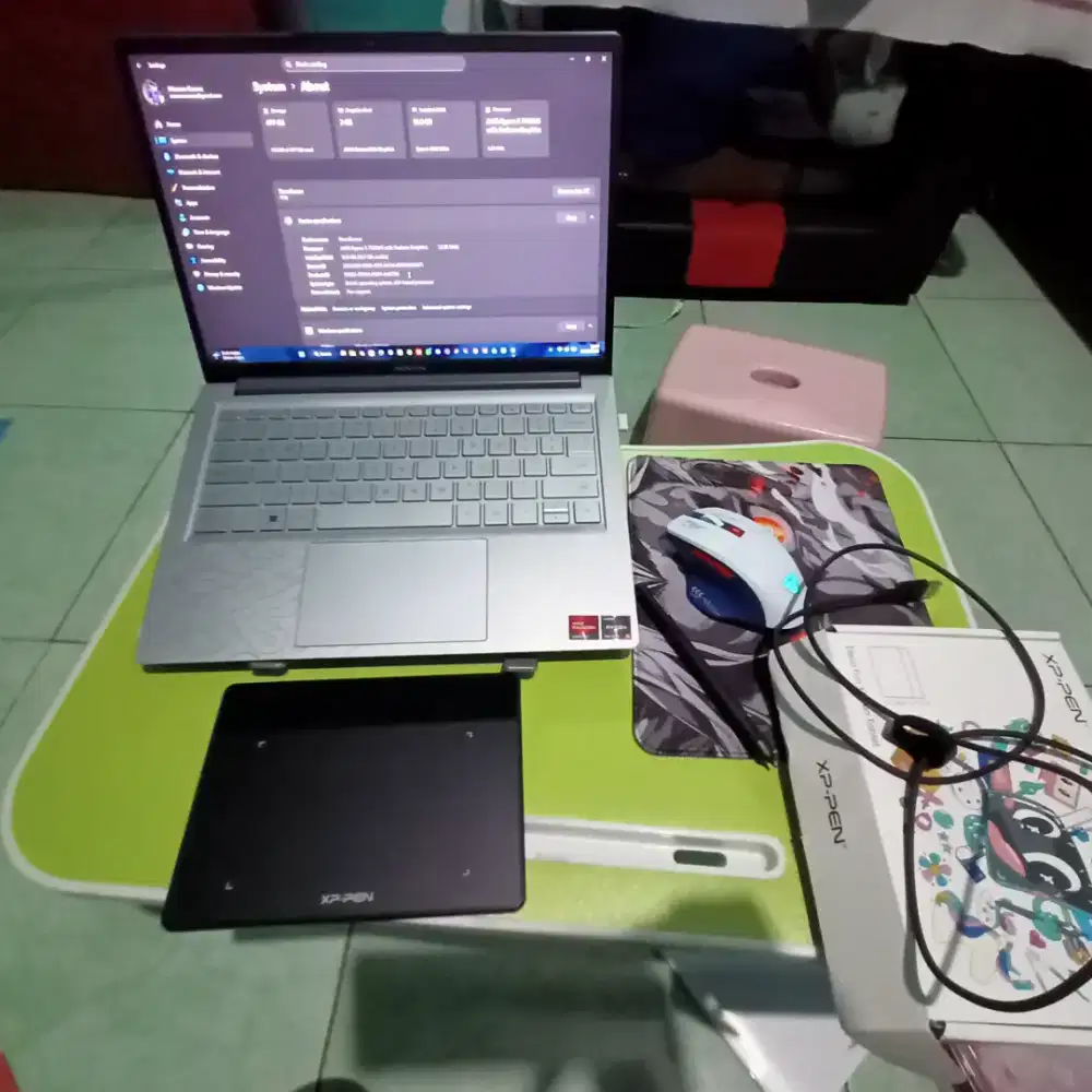 Laptop Advan Workplus Heritage+Deco Fun Series XP-pen tab