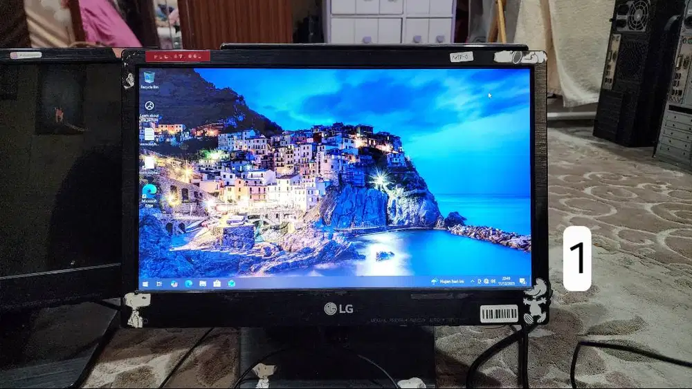 Set Komputer PC Desktop CPU Monitor Belajar Anak Pelajar Kerja Kantor