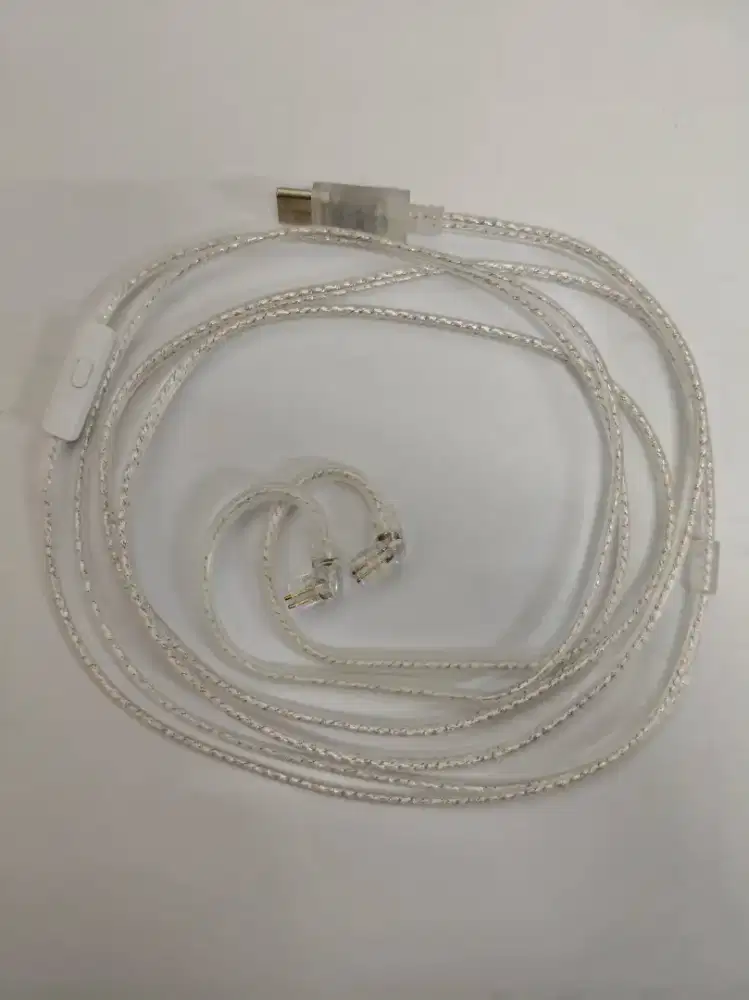 Kabel Upgrade KZ Pin C Type C Oxygen Free Copper Silver Plated