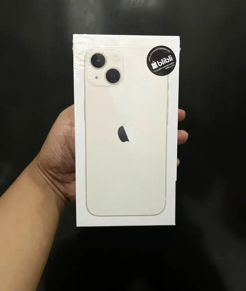 iPhone 13 128 starlight new segel garansi resmi indonesia Blibli