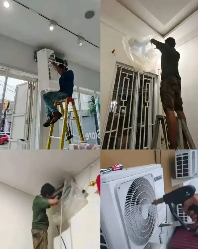 SERVICE AC KULKAS MESIN CUCI POMPA AIR BONGKAR PASANG AC