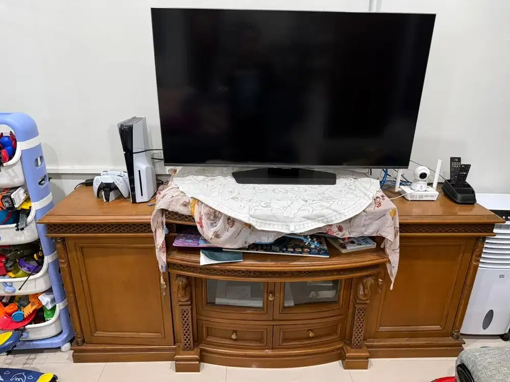 Jual Meja TV Kayu Jati NEGO