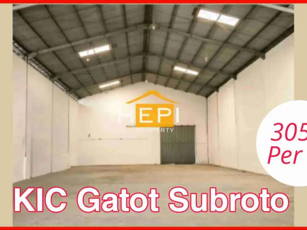 Sewa Gudang Murah di KIC Gatot Subroto Siap Pakai