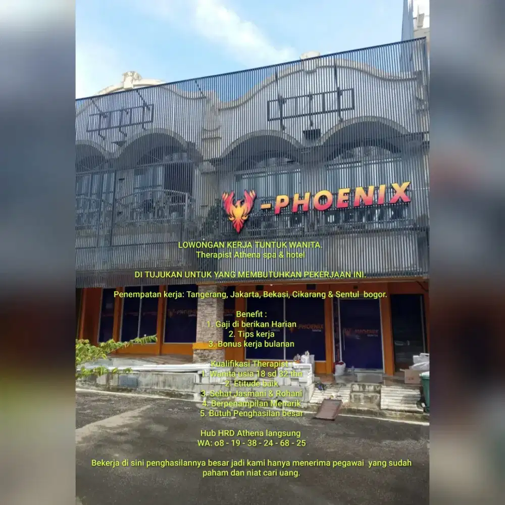 Di butuhkan staff Therapist Wanita