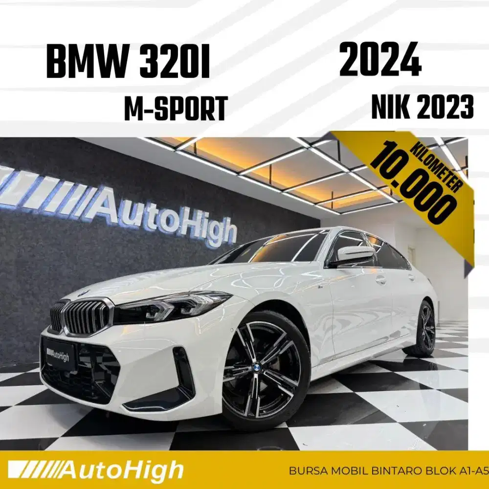 DP10% [Km10.000] 320i M-Sport LCi 2023 White Reg 2024 #AUTOHIGH