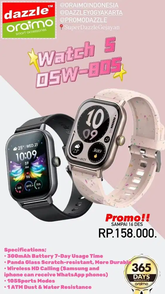 Smartwatch Oraimo Watch 5 OSW-805