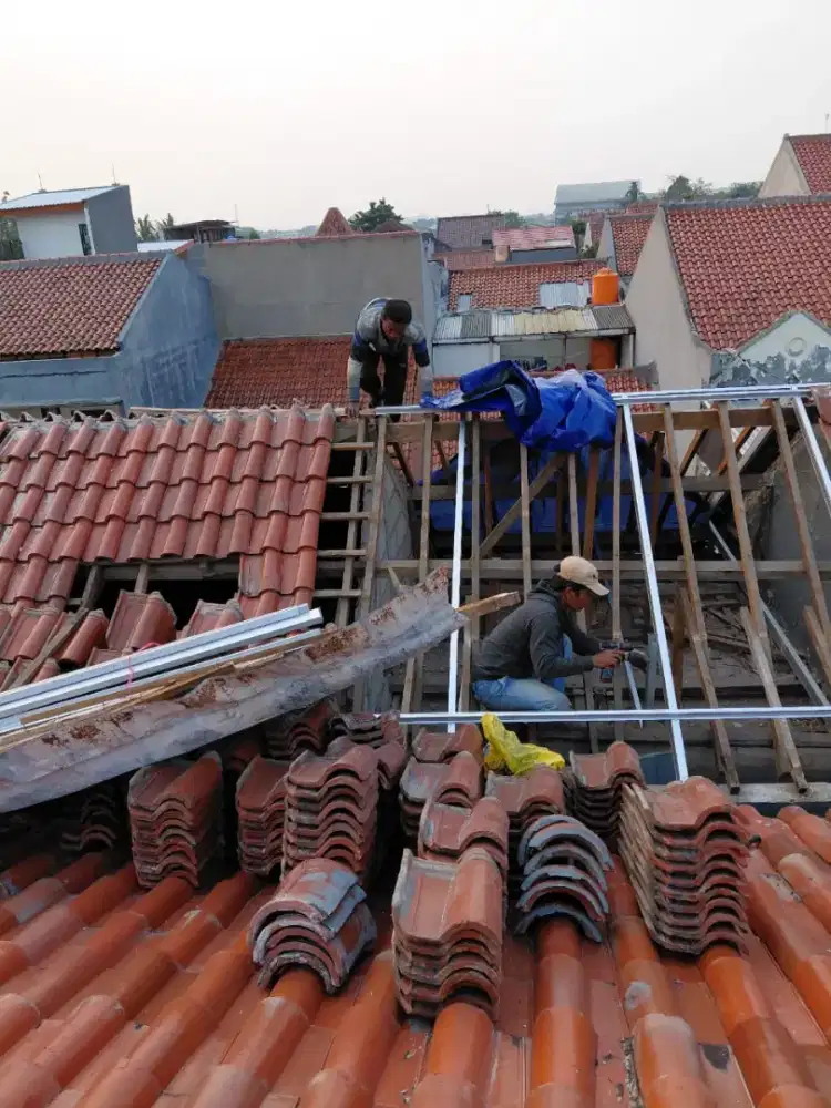 Tukang kanopi bongkar pasang atap rumah