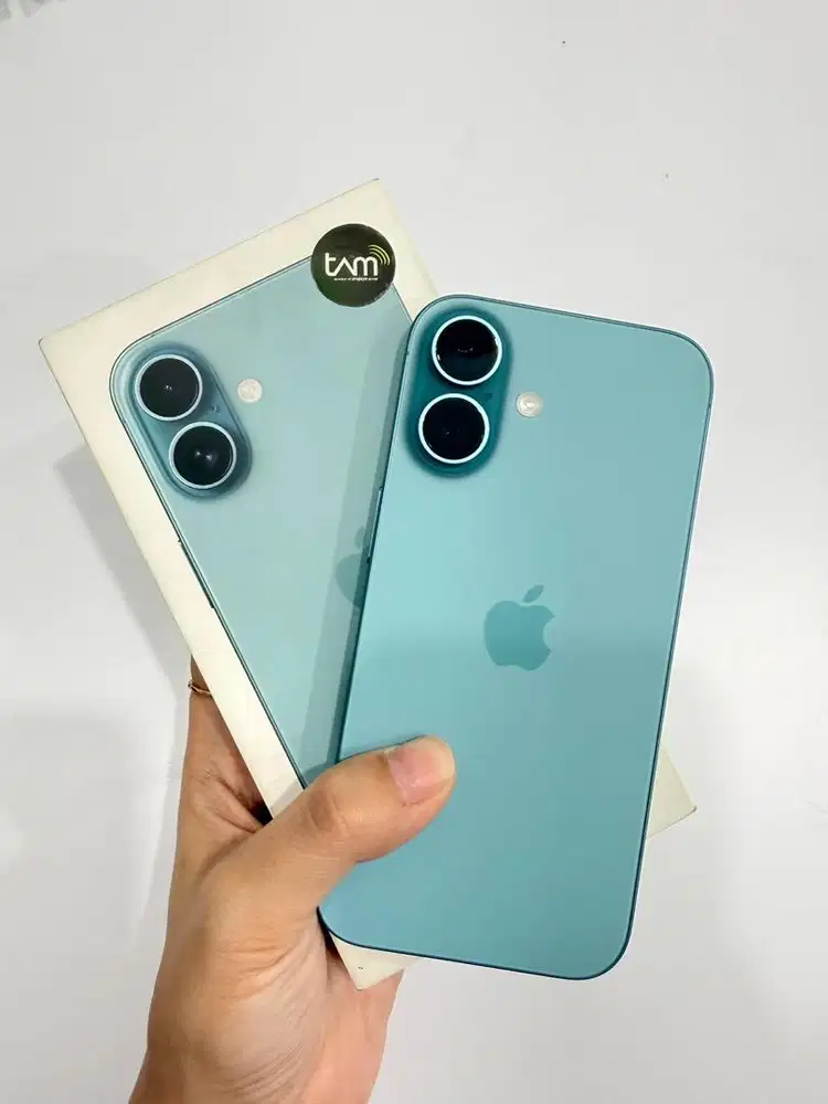 Iphone 16 128 Teal garansi ibox mulus
