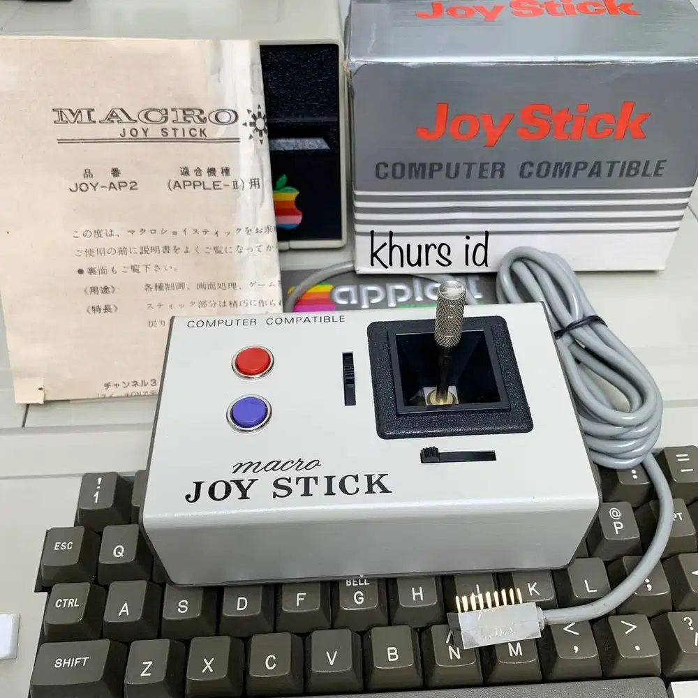 macro joy stick for apple ll / ll plus - new old stock