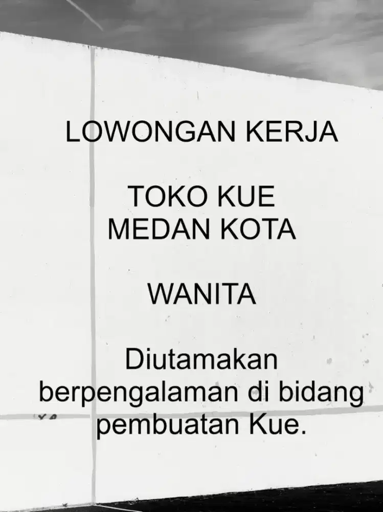 Lowongan Kerja Toko Kue