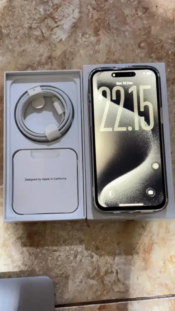 iPhone 15 Promax 256GB (Black Titanium) BH 90% Resmi Indo