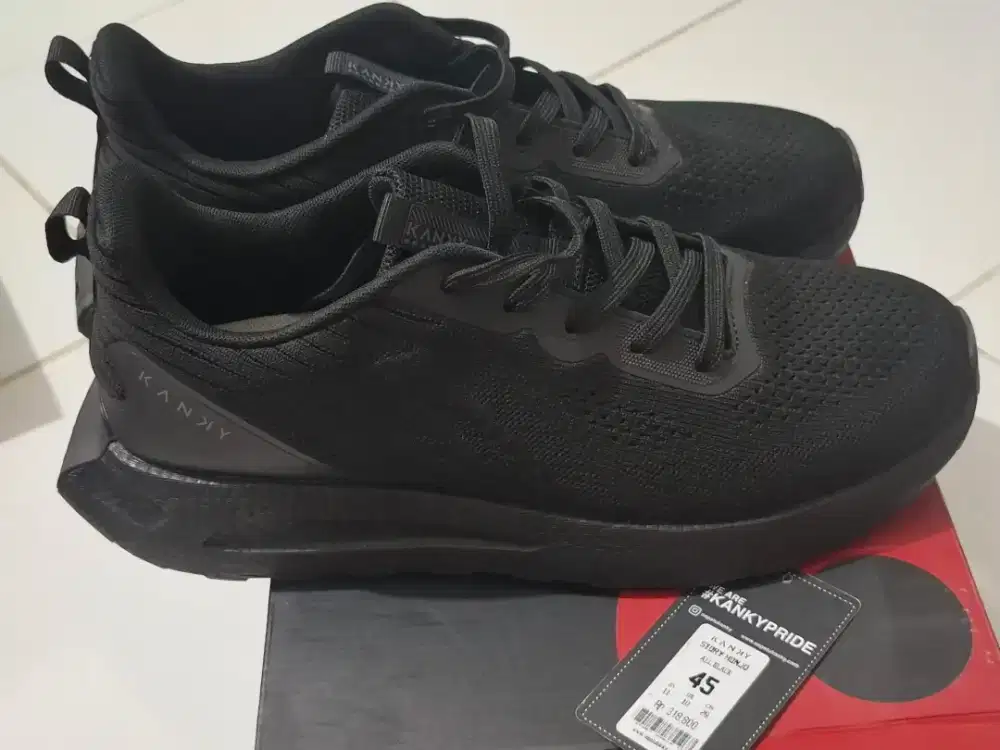 Sepatu hitam KANKY ORI sepatu murah
