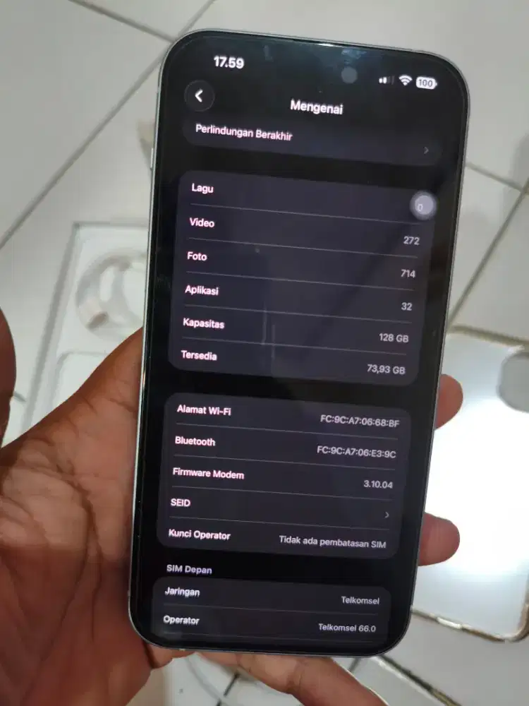 Iphone 15 plus 128 gb inter bc