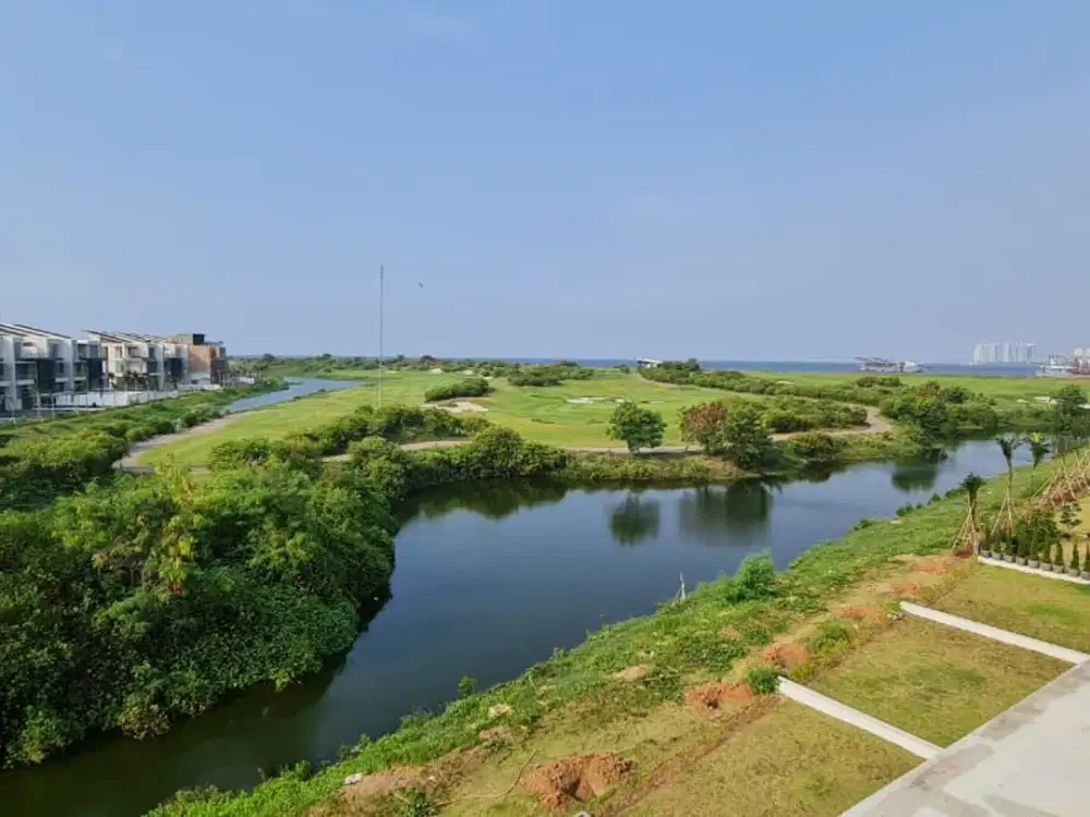 kavling triple view danau golf laut view terbaik 30x40 posisi badan chopin signature golf island PIK