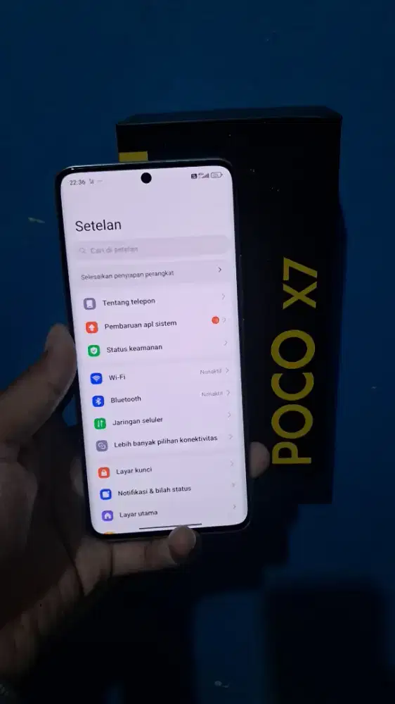 Poco X7 5G , Ram 8+8/256 fullset orian