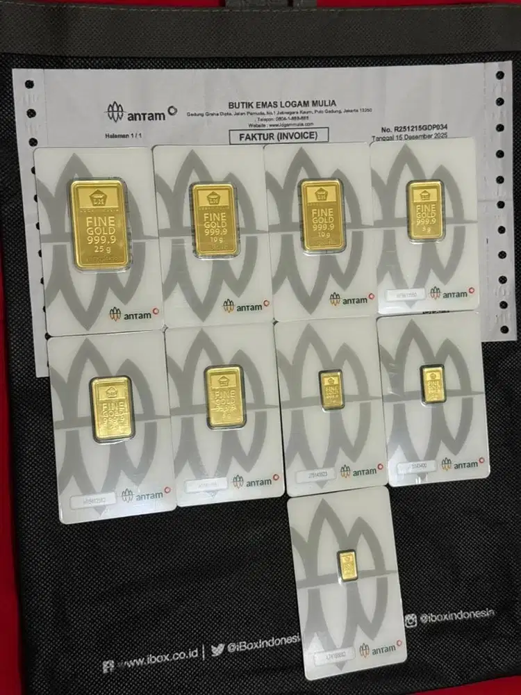 ANTAM BARU KELUAR DARI BUTIK LENGKAP NOTA DAN POUCH DARI BUTIK ANTAM