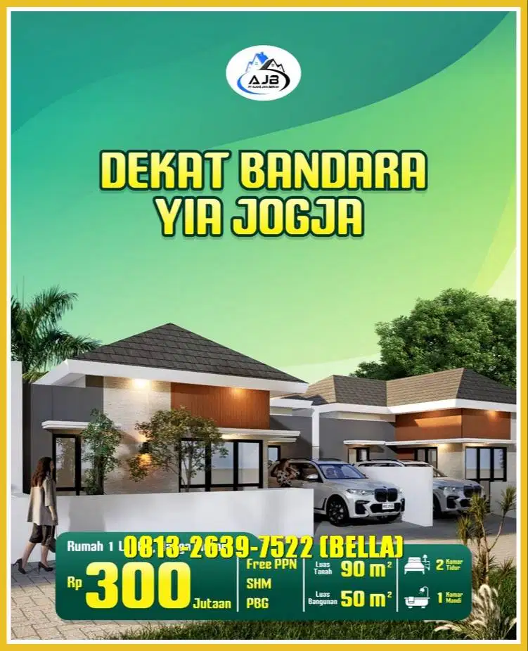 5 Menit Bandara YIA rumah murah di kulon progo wates triharjo jogja