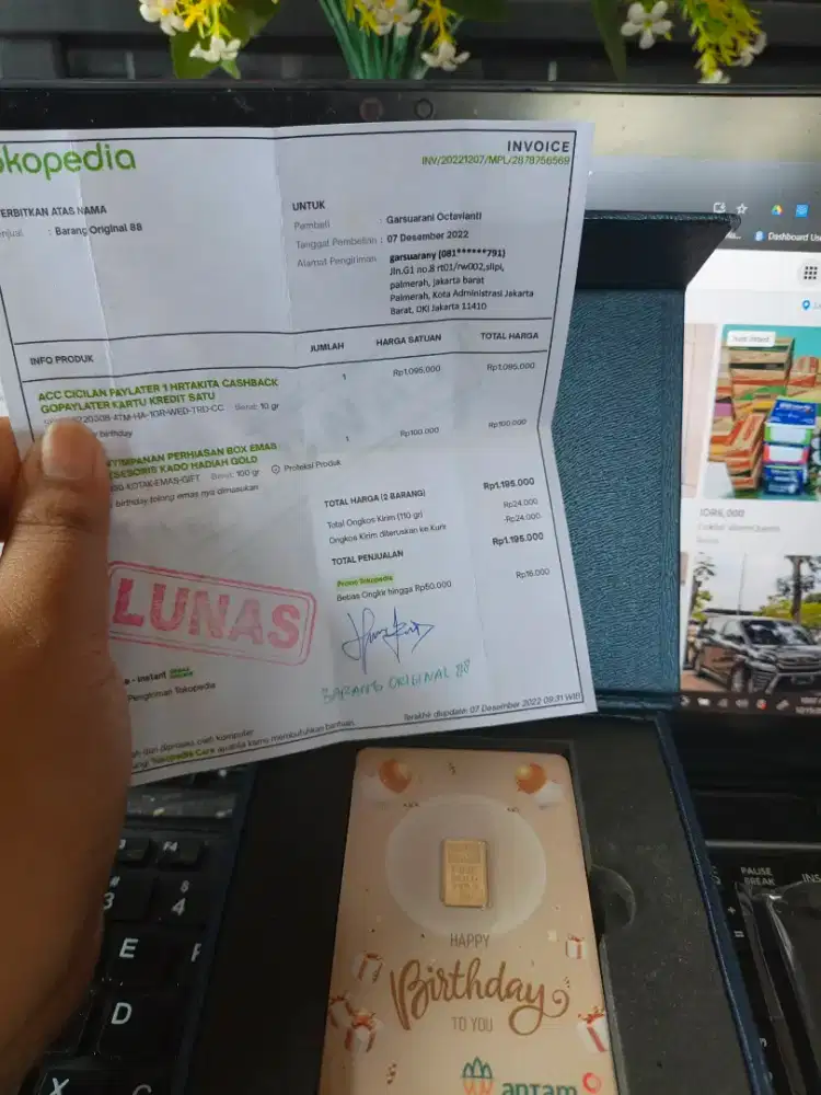 Dijual Emas Antam 1 Gram – Edisi Ulang Tahun