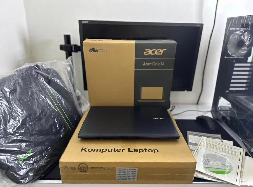 Laptop Acer One 14 Baru ssd 120Gb Ram 4Gb BONUS TAS