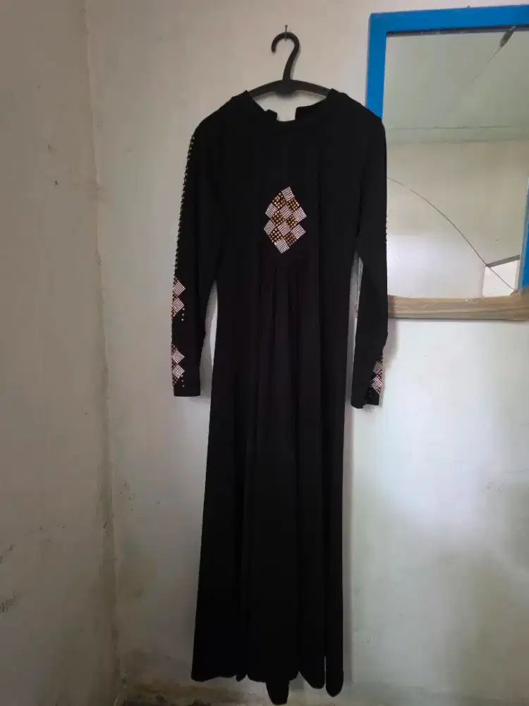 Gamis hitam payet wanita