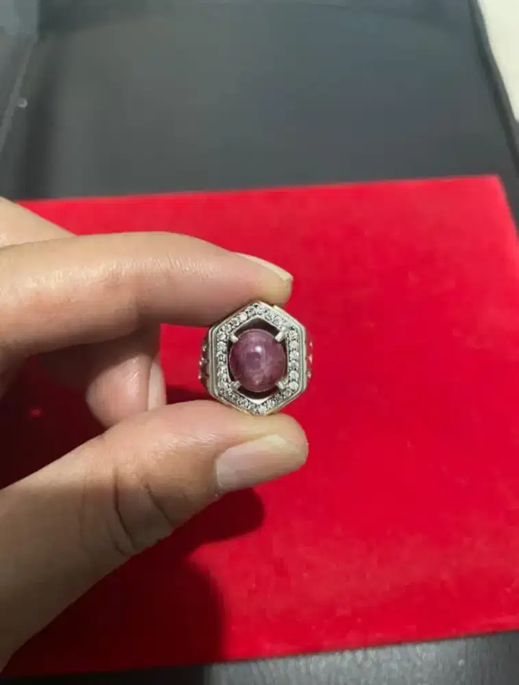 Batu Ruby ring perak