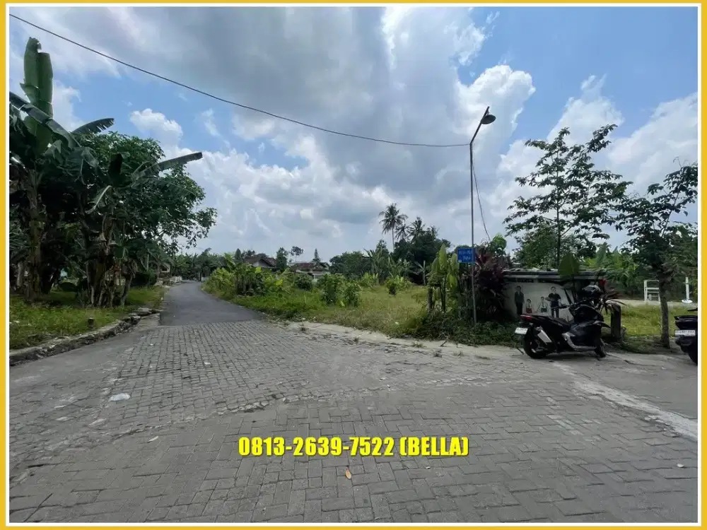 10 menit al azhar ringroad barat tanah shm ready di sidomulyo jl bibis godean
